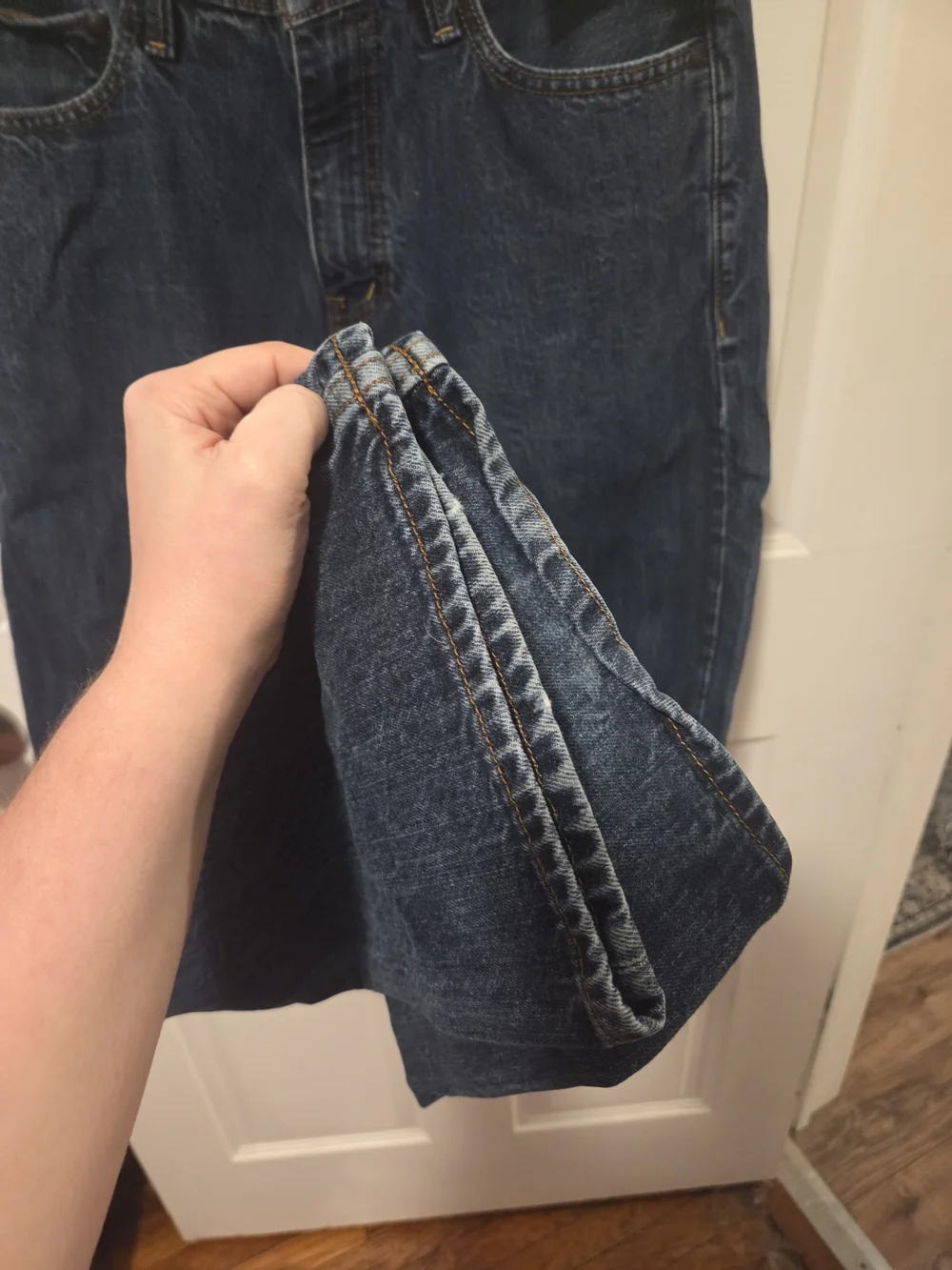 Arizona Jean Company Men's Straight Jeans in Dark Indigo